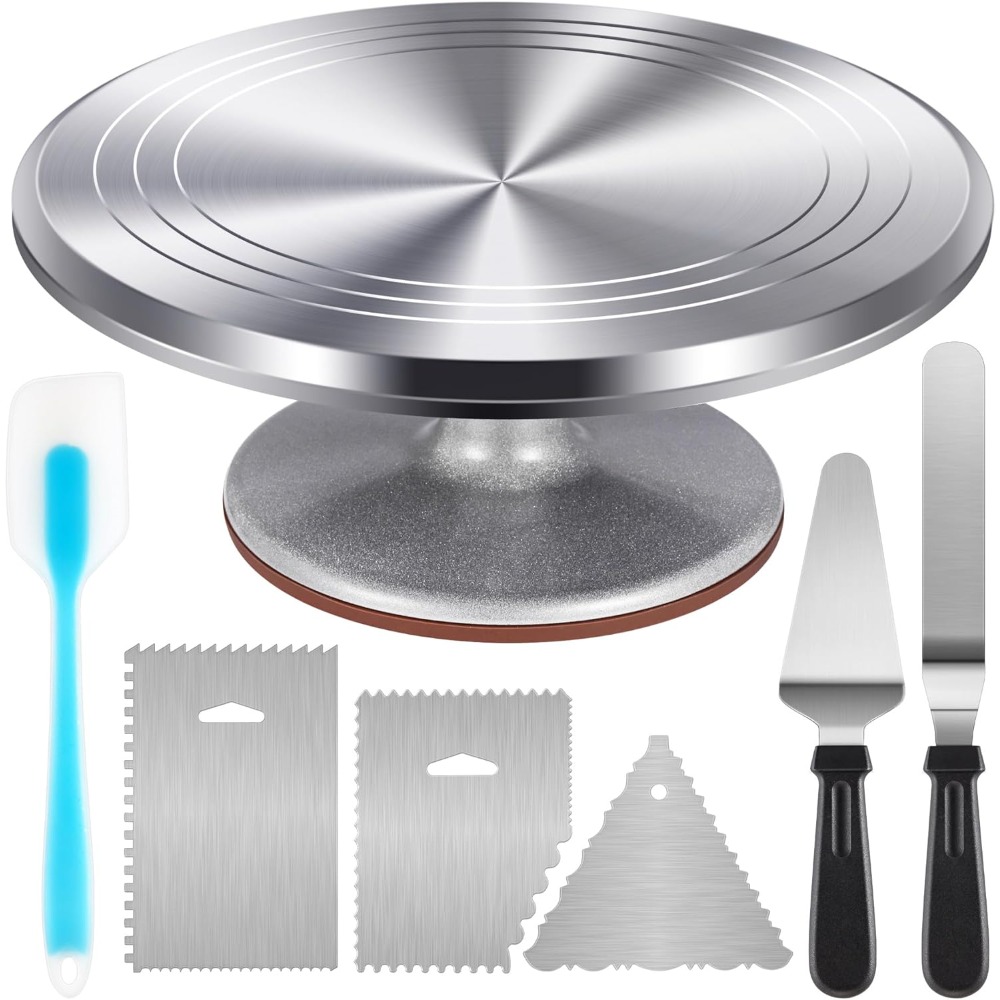 Cake Decorating Turntable - Алюминиевый набор поворотных столов для торта