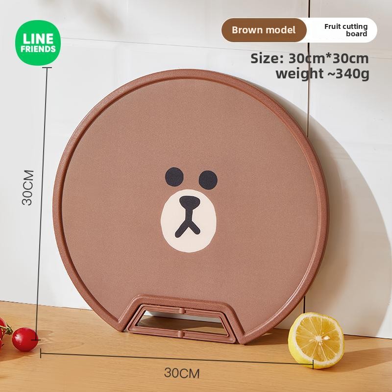 Kitchen Gadgets Aliexpress - Разделочная доска LINE FRIENDS, коричневая, в