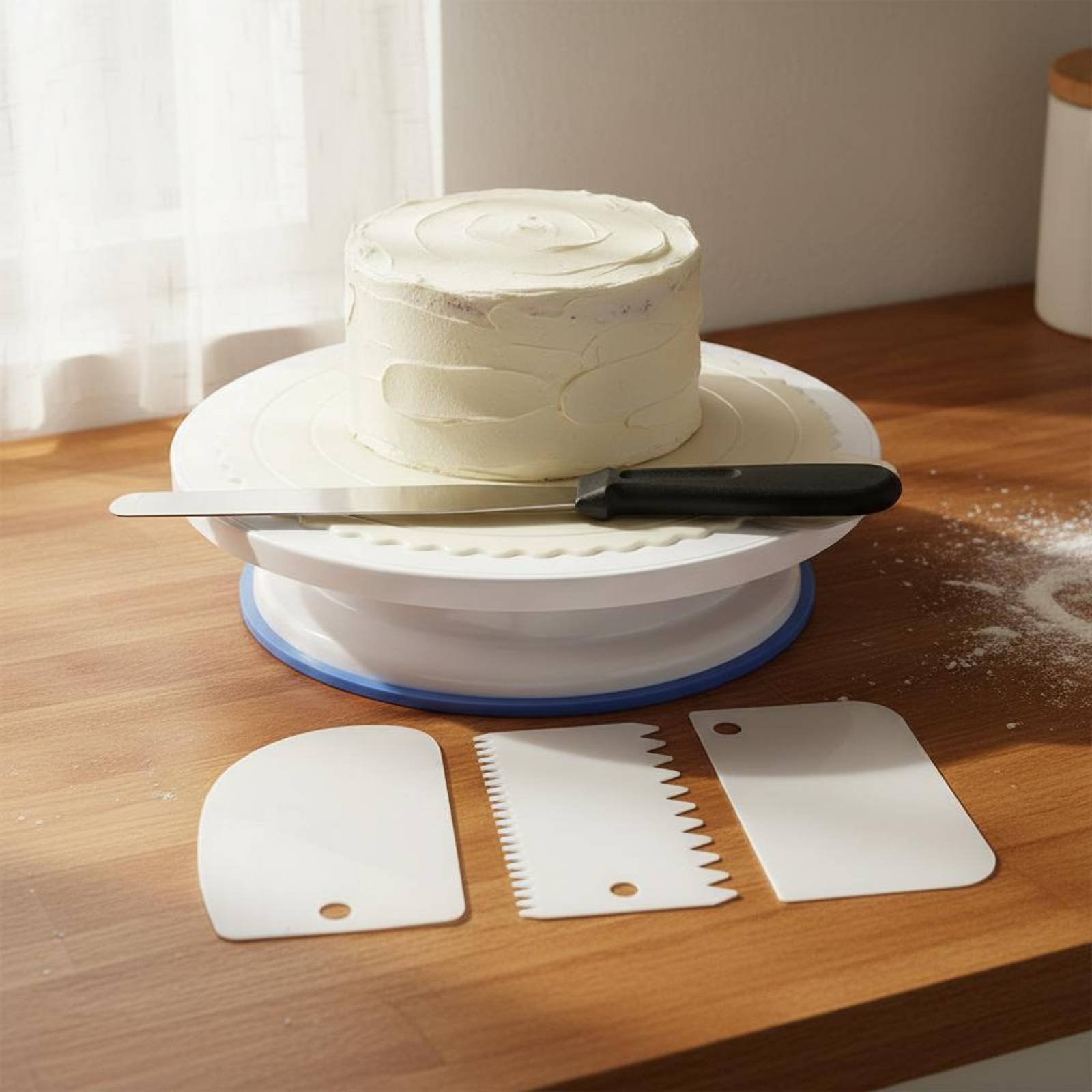 Cake Decorating Turntable - Набор для украшения тортов: вращающаяся подставка