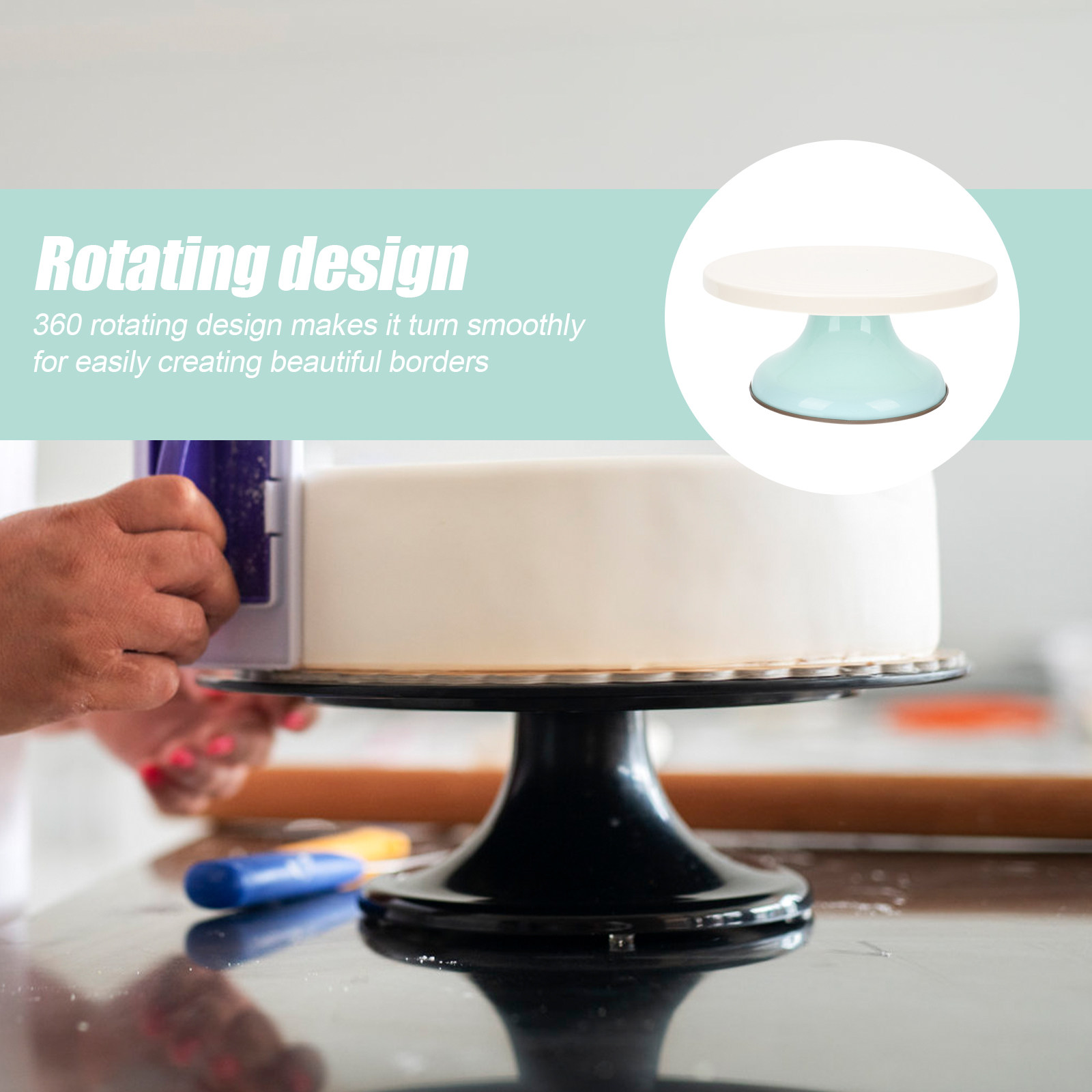 Cake Decorating Turntable - Поворотная платформа для торта из пластика