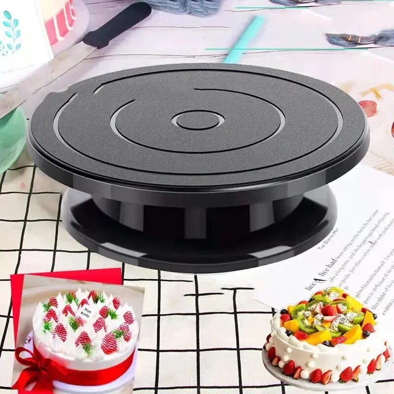 Cake Decorating Turntable - 1 шт., вращающаяся пластиковая подставка для