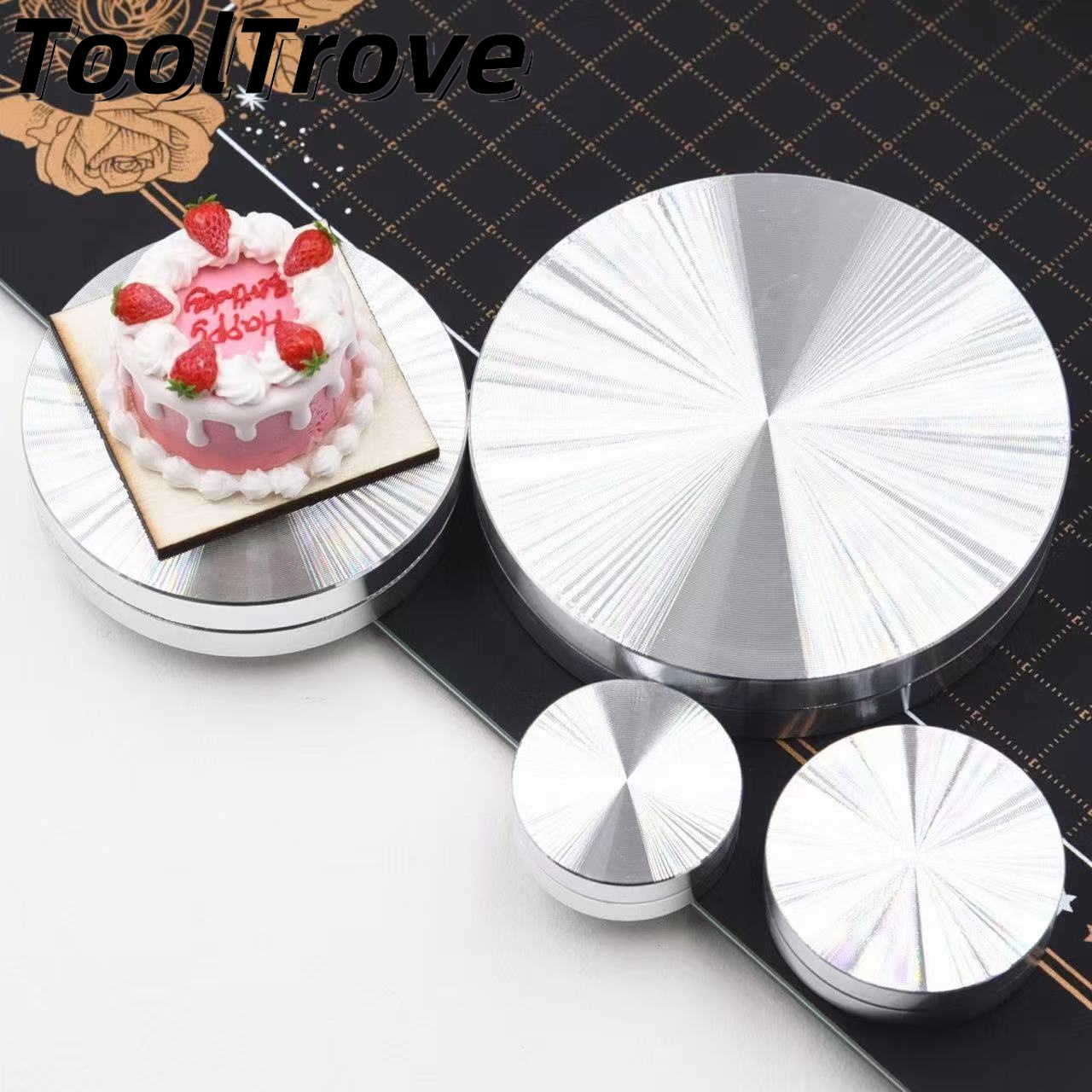 Миниатюрный алюминиевый проигр – обзор и цена Cake Decorating Turntable