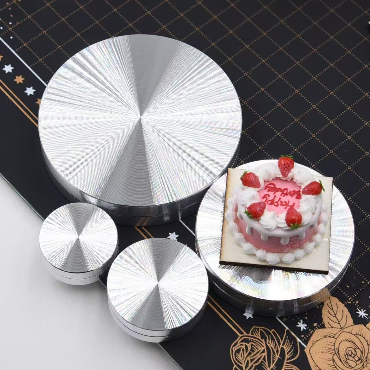 Миниатюрный алюминиевый проигр – обзор и цена Cake Decorating Turntable
