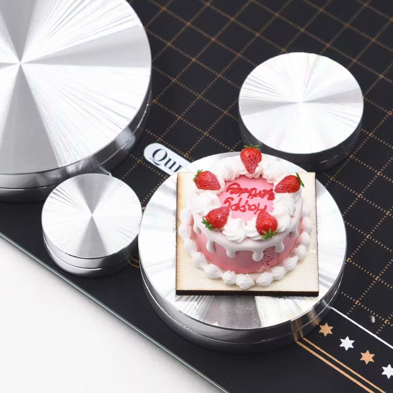Миниатюрный алюминиевый проигр – обзор и цена Cake Decorating Turntable